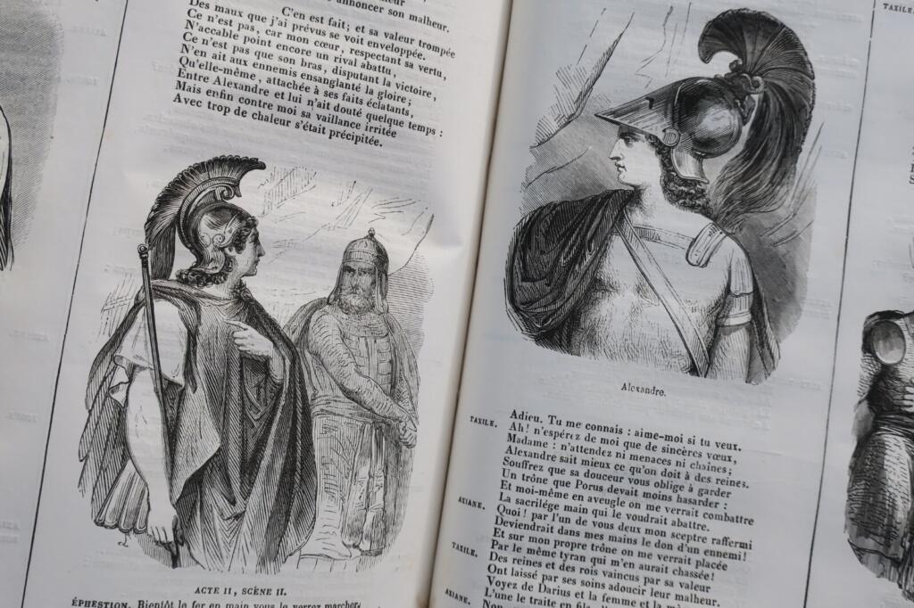 BEDOLLIERE. Oeuvres de Corneille & de Racine. Ausgabe mit Illustrationen