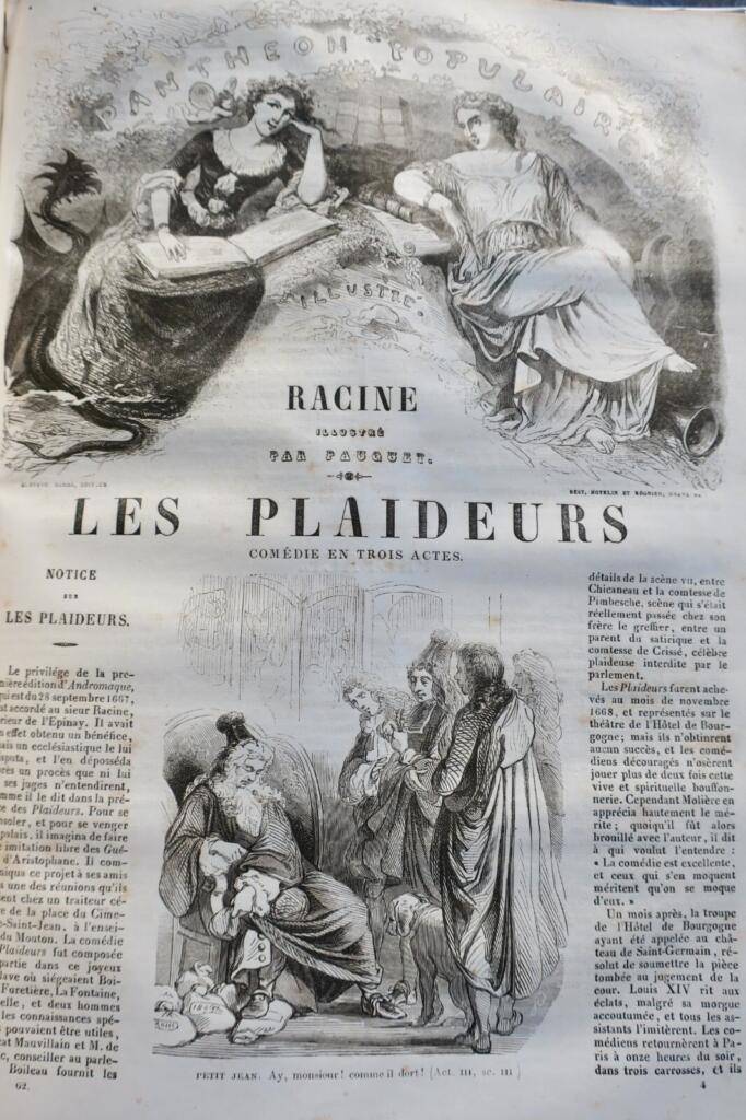 BEDOLLIERE. Oeuvres de Corneille & de Racine. Ausgabe mit Illustrationen