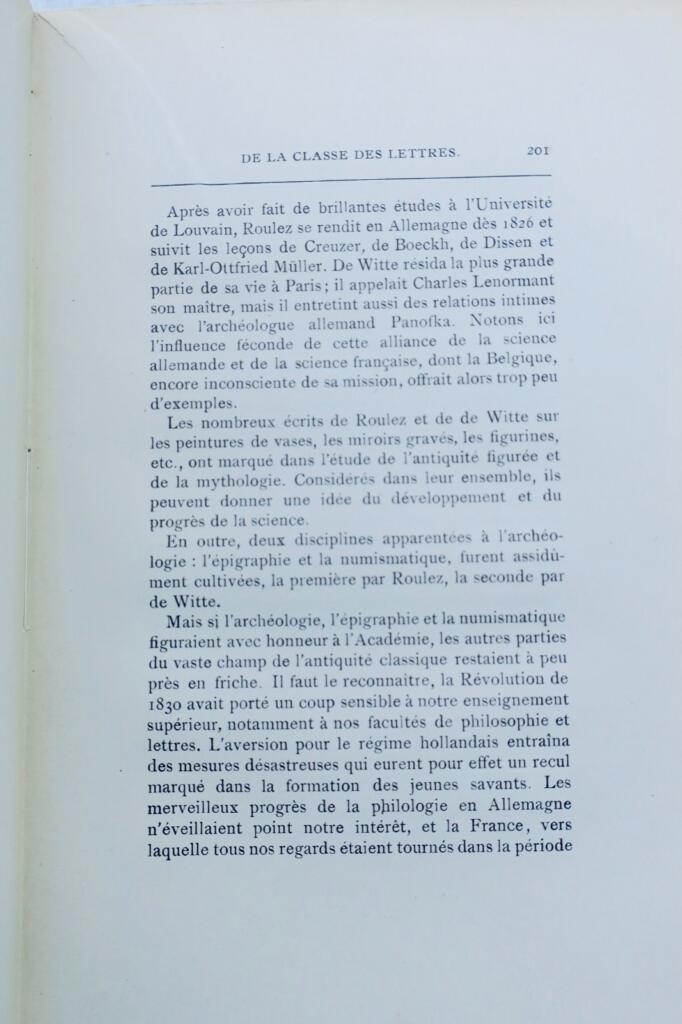 belgique ACADEMIE ROYALE DE BELGIQUE L’ACADEMIE ROYALE DE BELGIQUE 1922