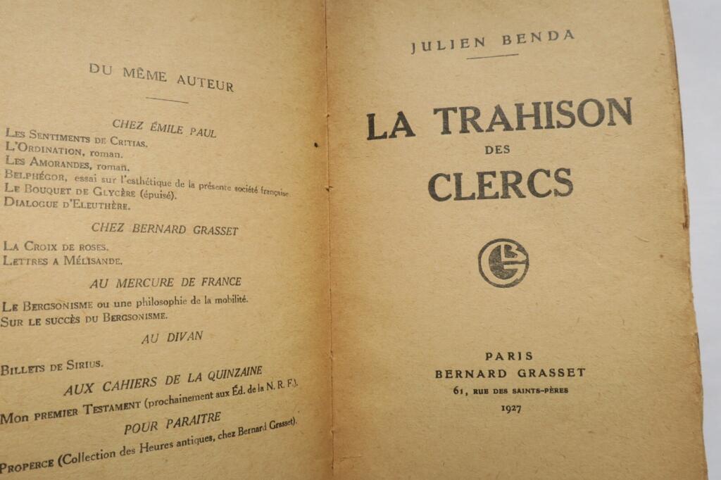 Benda's clerical betrayal with author dedication