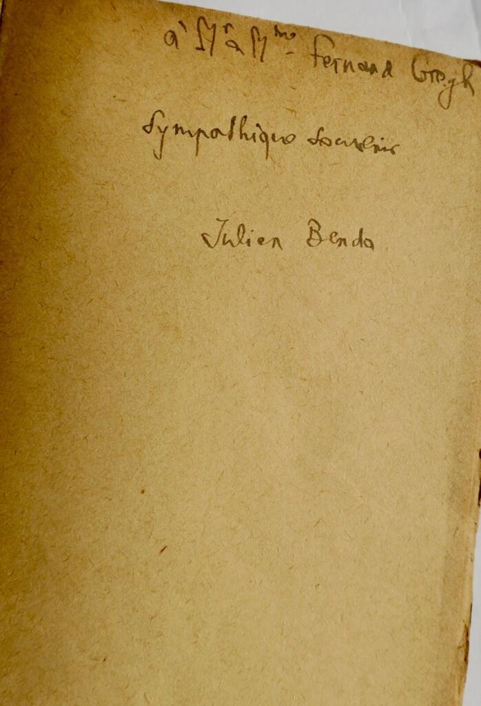 Benda's clerical betrayal with author dedication
