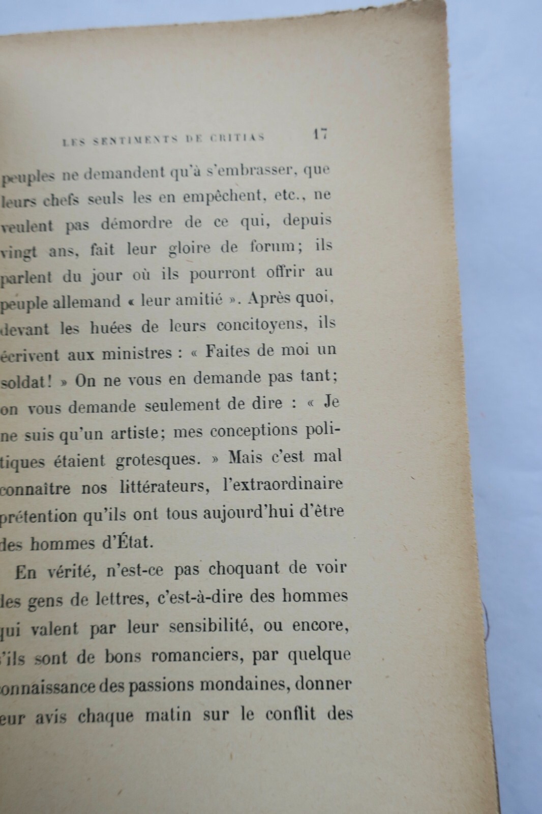 Sentiments of Critias with Author's Dedication - Image 5