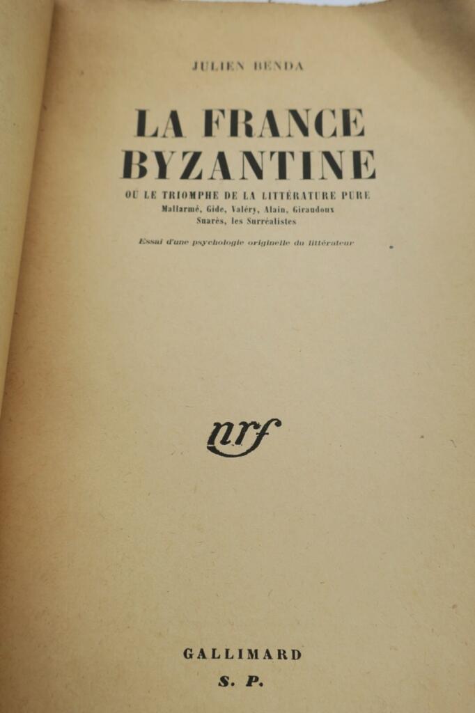 French Literature's Aesthetic Crisis