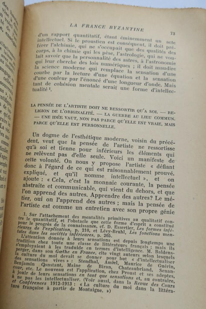 French Literature's Aesthetic Crisis