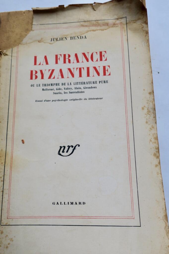 French Literature's Aesthetic Crisis