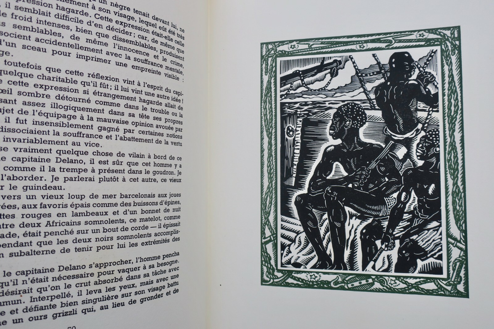 Benito Cereno Melville bois de Patrick de Manceau - La Librairie Antique