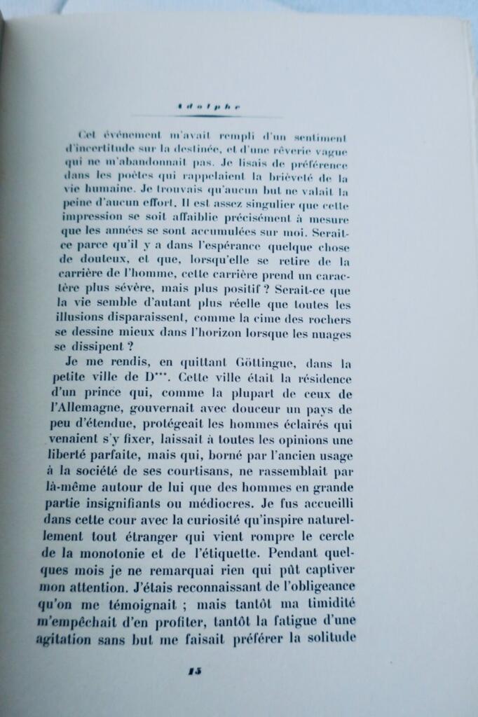 Adolphe mit Radierungen