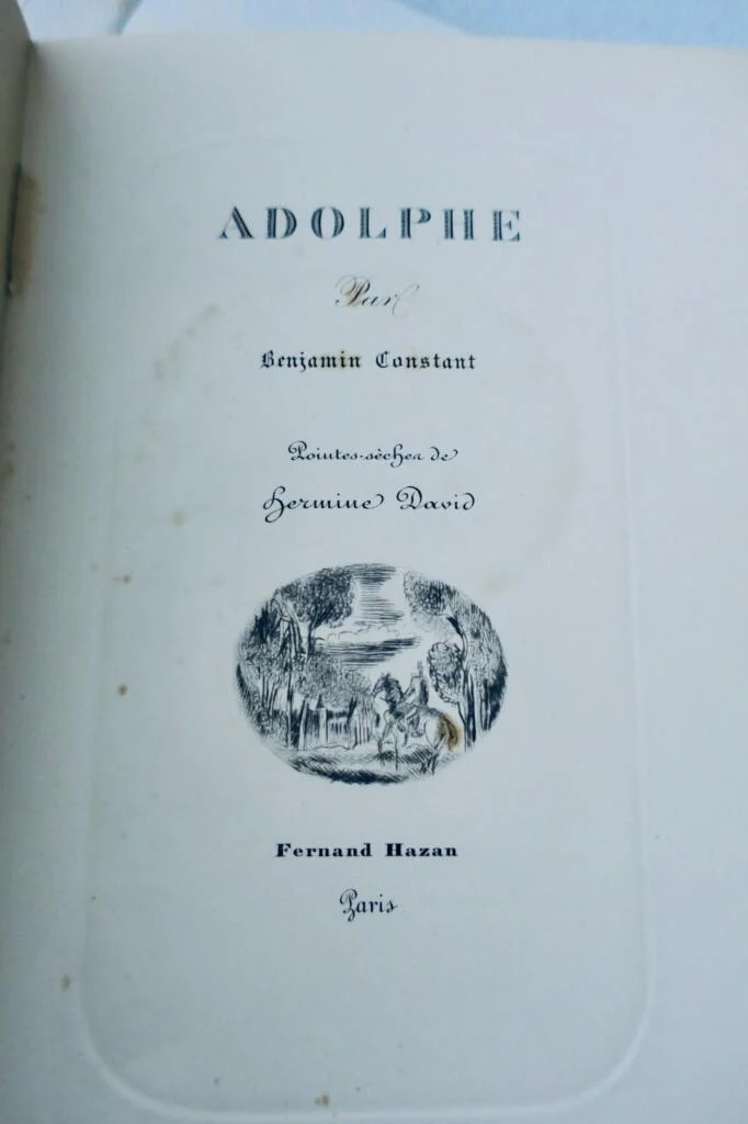 Benjamin Constant Adolphe. Pointes-sèches de Hermine David Fernand Hazan, 1948