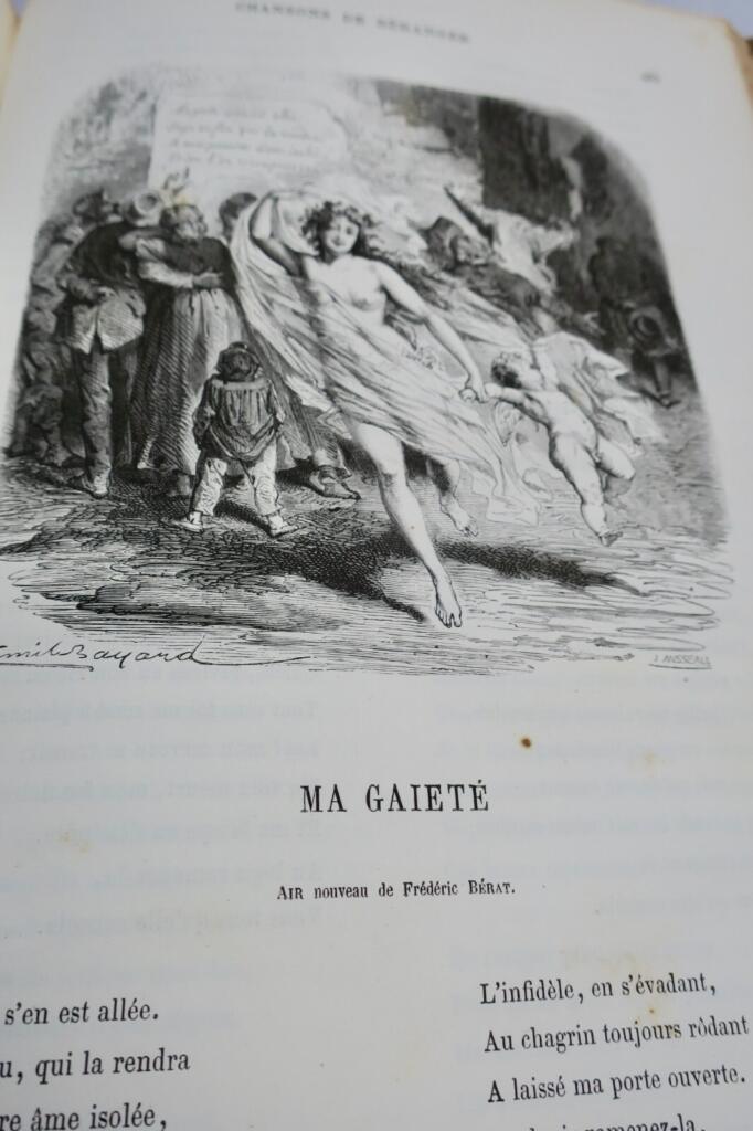 BERANGER CHANSONS DE P.J. DE Béranger 1866