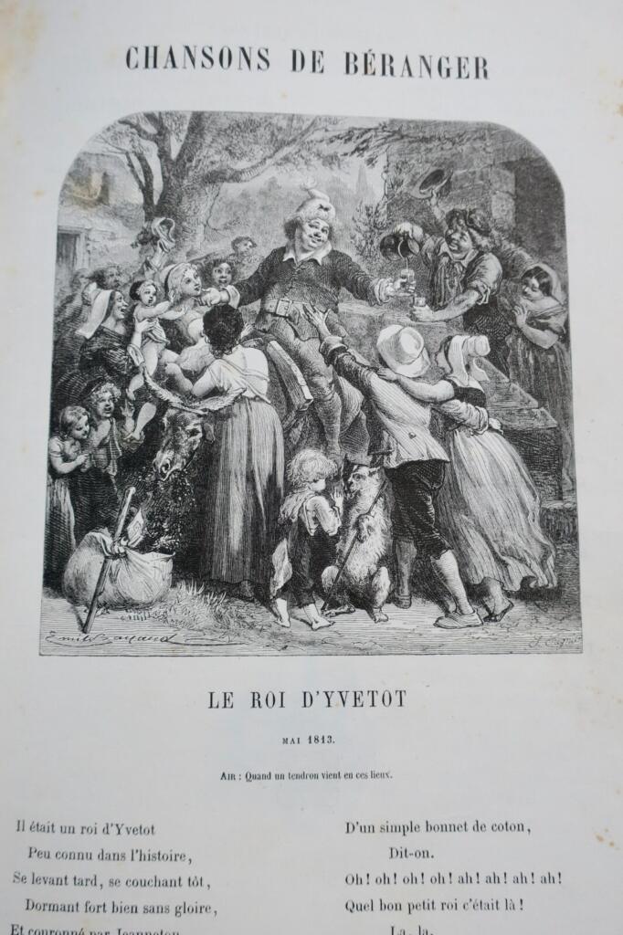 Sammlung von Chansons von Béranger