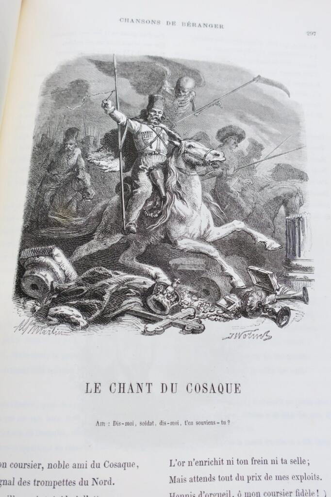 BERANGER CHANSONS DE P.J. DE Béranger 1866