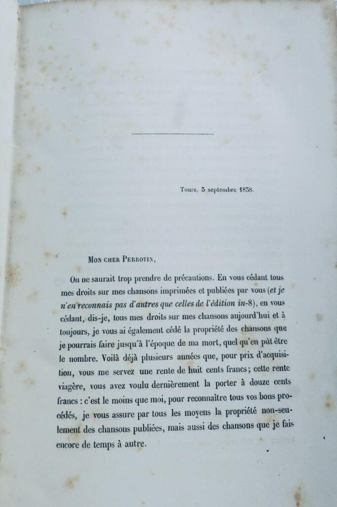 BERANGER: Autobiographischer Bericht