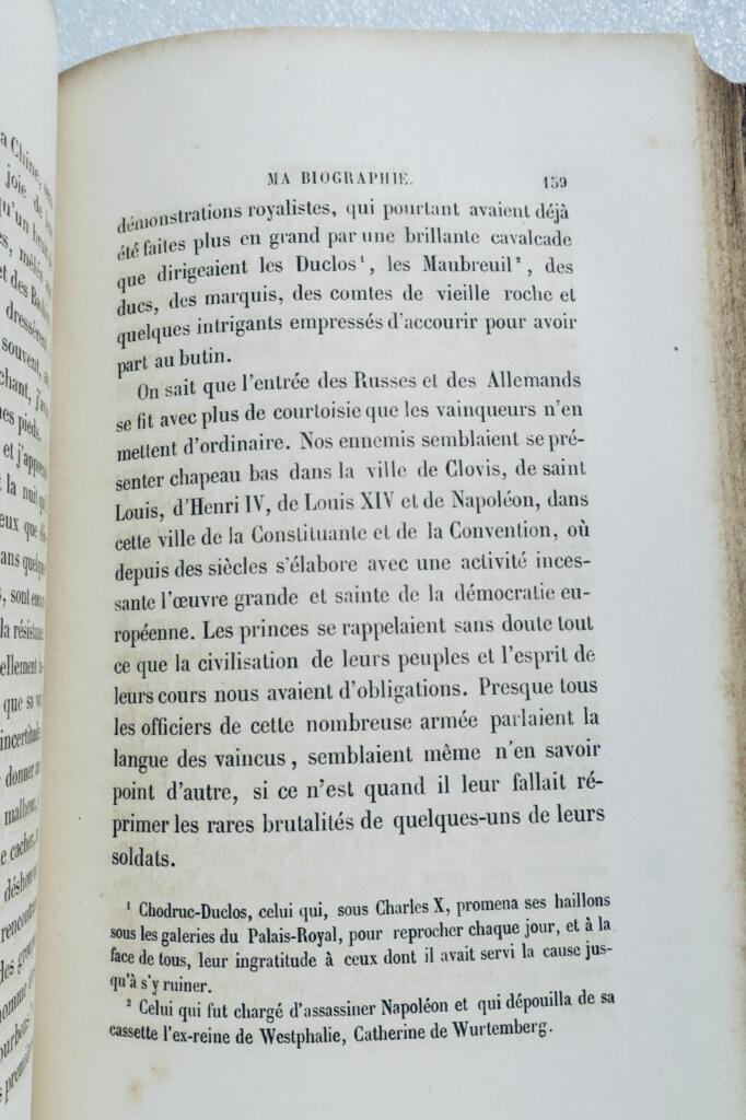 BERANGER: Autobiographischer Bericht