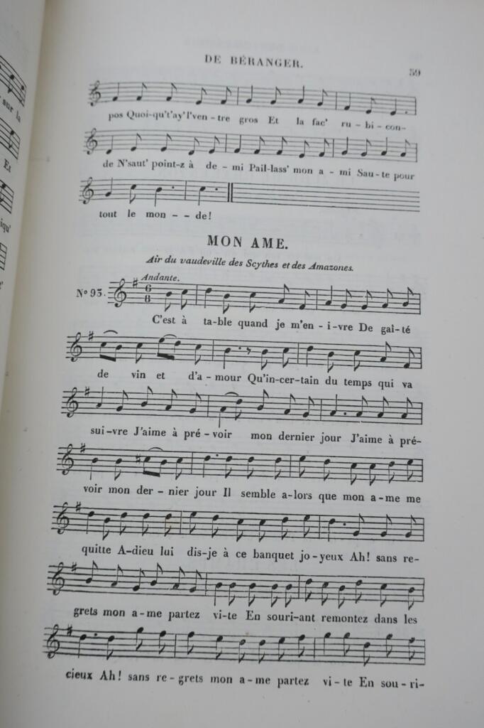 Collection of Béranger's musical works