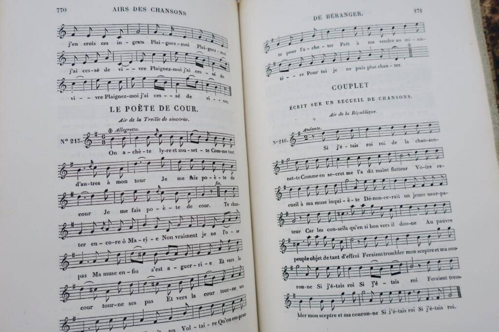 Musikalische Werke von Béranger