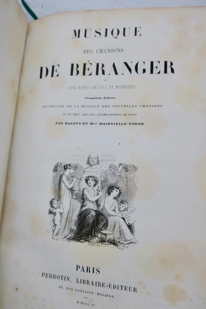 Musikalische Werke von Béranger