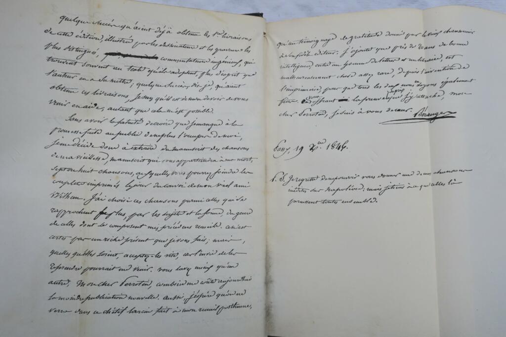 BERANGER Oeuvres complètes de P.J. Béranger 1847