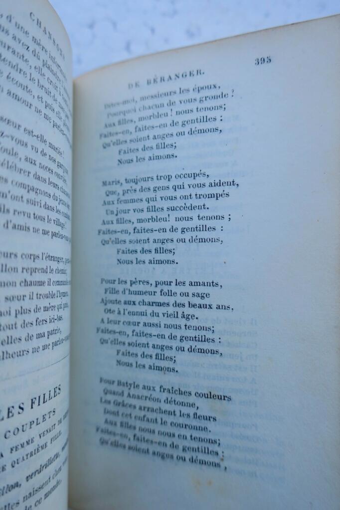 Béranger oeuvres complètes de P.-J. de Béranger, 1850. MINI