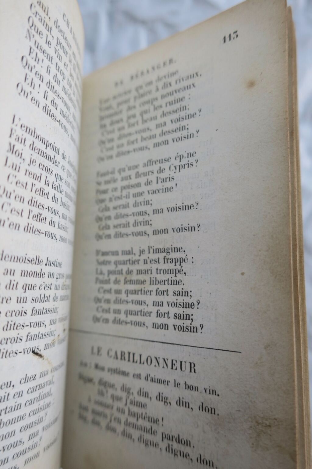 BERANGER P.J. Oeuvres complètes de P.J. de Béranger 1856