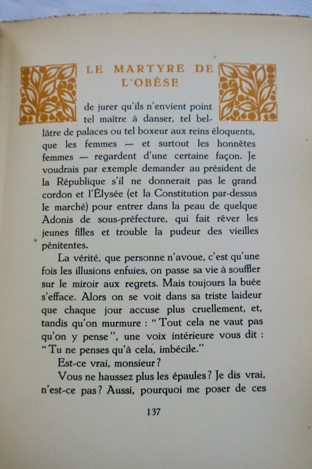 Leidensgeschichte der Fettleibigen<span class="lla-card-orig-wrap"><span class="lla-card-orig">❦ BERAUD martyre de l’obèse ; L’amour des livres KIEFFER</span></span> - La Librairie Antique