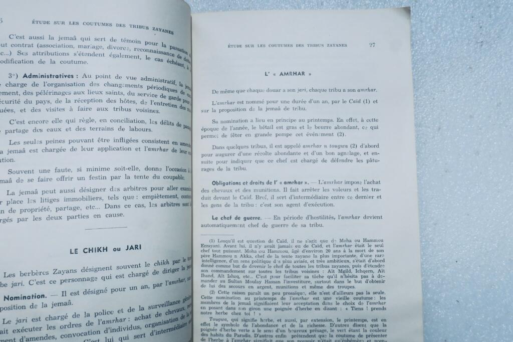 berbère CONTRIBUTION A L’ÉTUDE DU DROIT COUTUMIER BERBERE MAROCAin