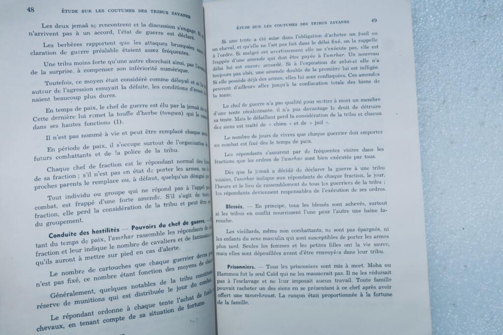 berbère CONTRIBUTION A L’ÉTUDE DU DROIT COUTUMIER BERBERE MAROCAin