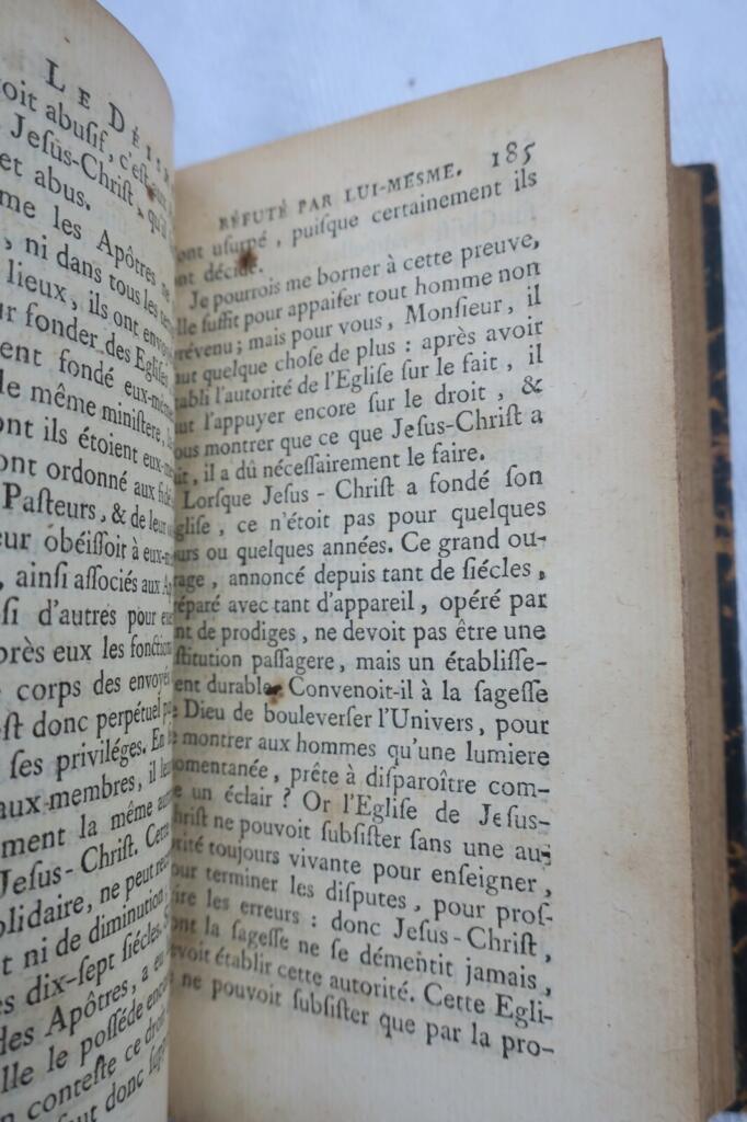 BERGIER LE DEISME REFUTE PAR LUI MEME 1765