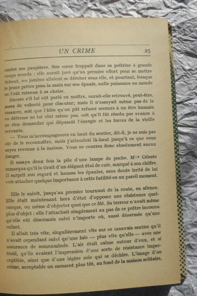 BERNANOS GEORGES. UN CRIME. LE LIVRE DE DEMAIN