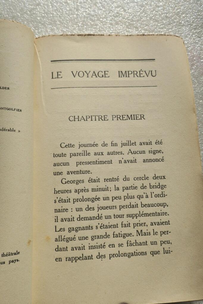 BERNARD (Tristan) Die unerwartete Reise 1928