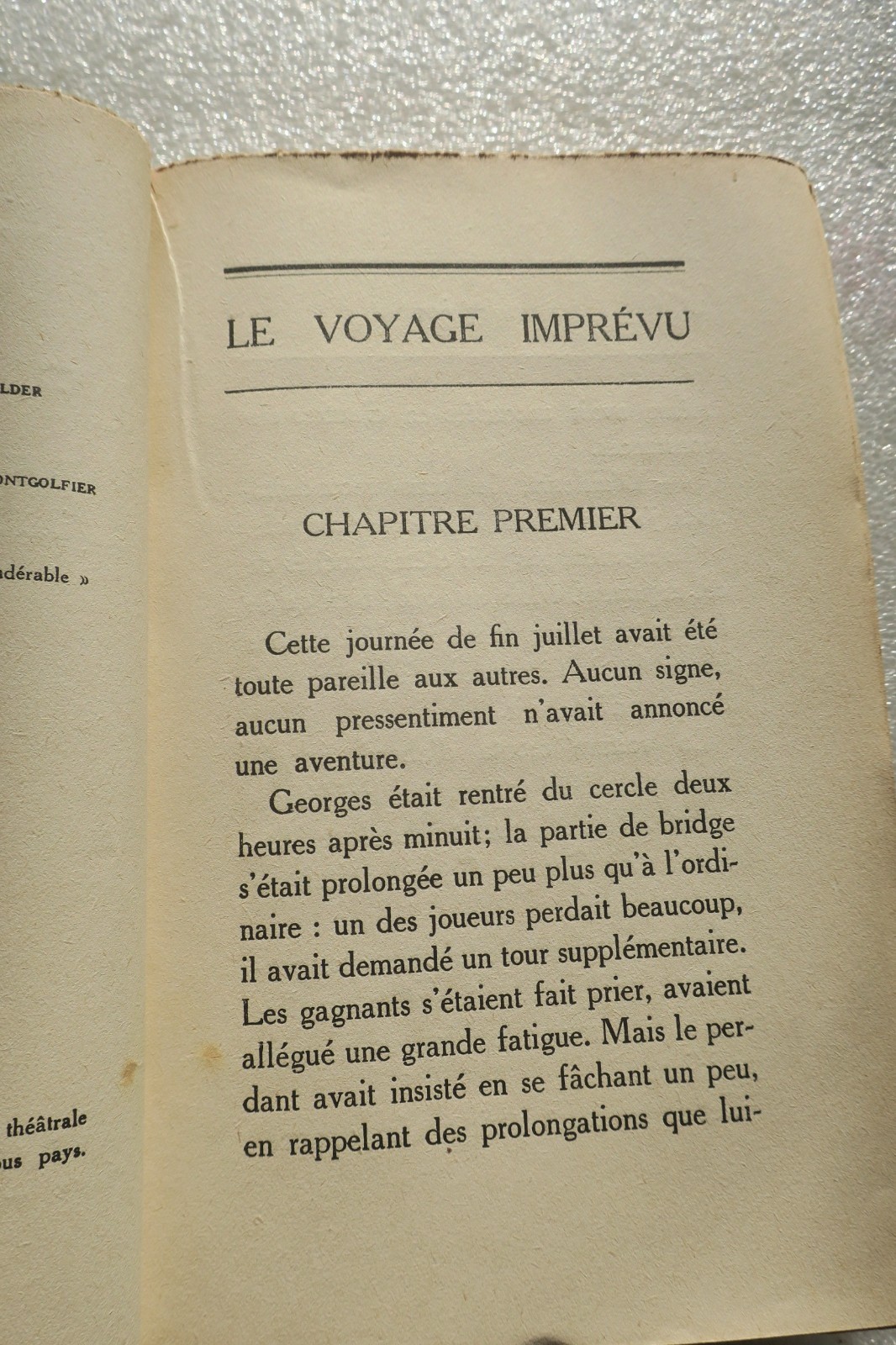 BERNARD (Tristan) Le voyage imprévu 1928 - La Librairie Antique