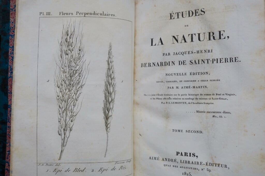 BERNARDIN DE SAINT PIERRE, Etudes & harmonie de la Nature