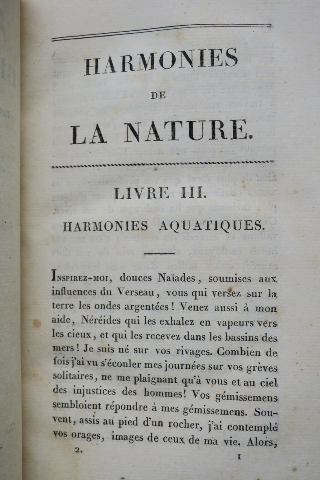 BERNARDIN DE SAINT PIERRE, Etudes & harmonie de la Nature