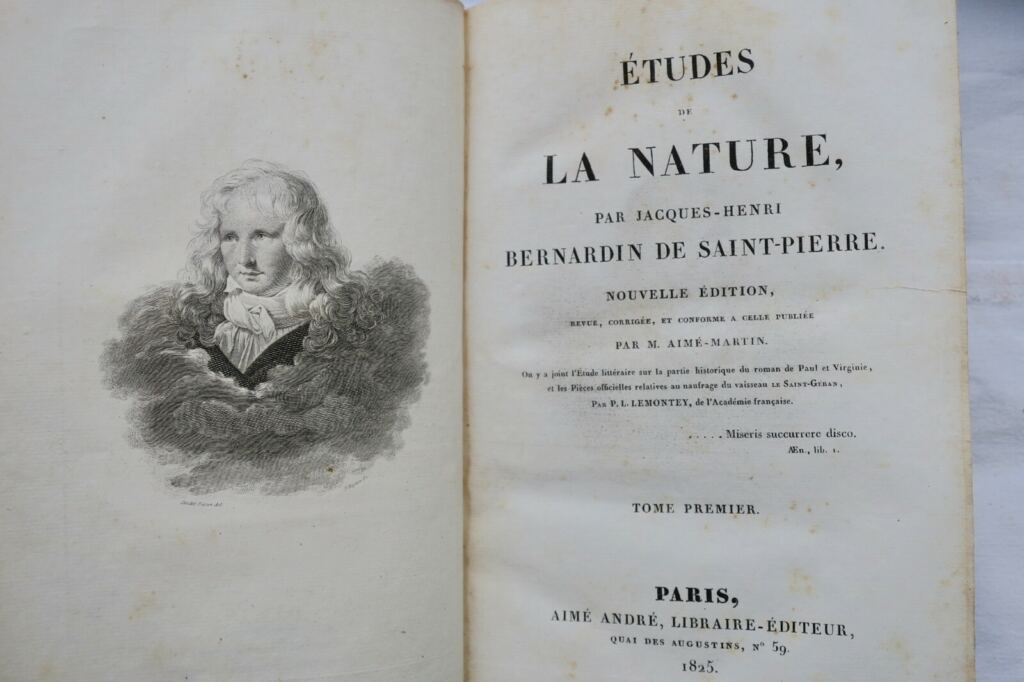 BERNARDIN DE SAINT PIERRE, Etudes & harmonie de la Nature