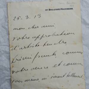 Bernstein lettre manuscrite autographe signée