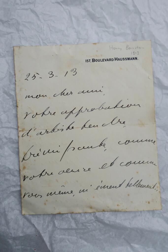 Signed autograph letter