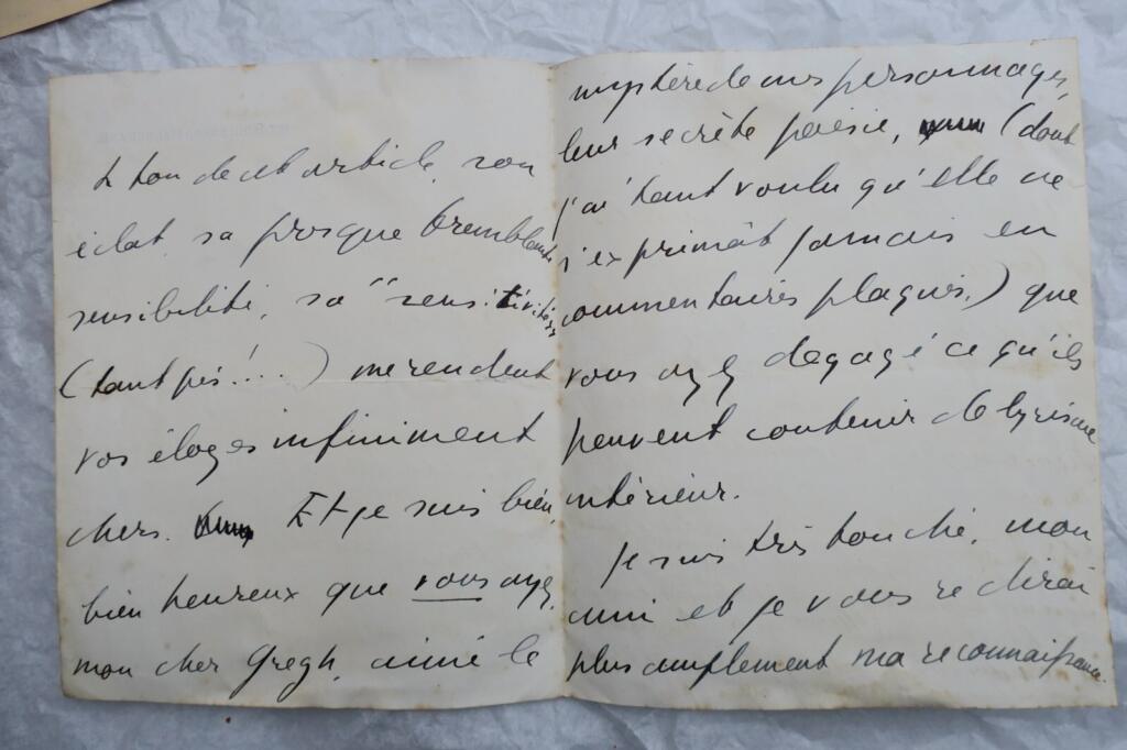 Signed autograph letter
