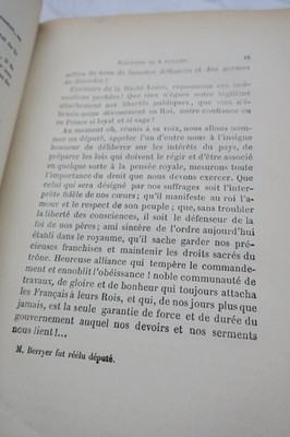 Berryer, M. Werke Von Berryer – Plädoyers DISCOURS PARLEMENTAIRES