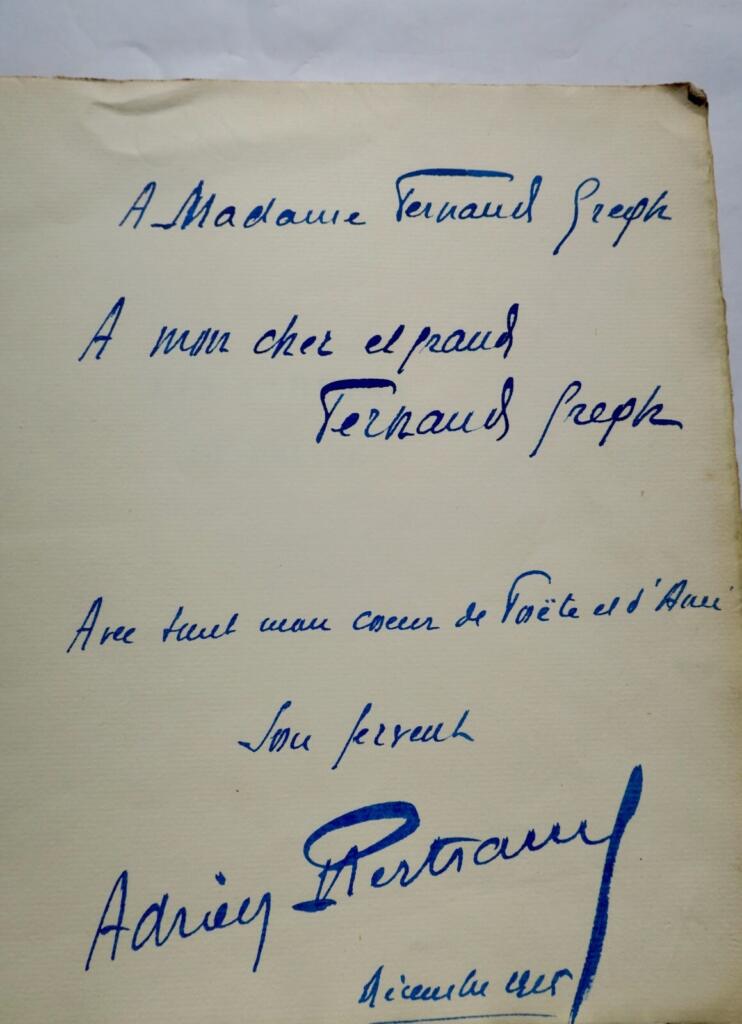 Signed Poems by Adrien Bertrand