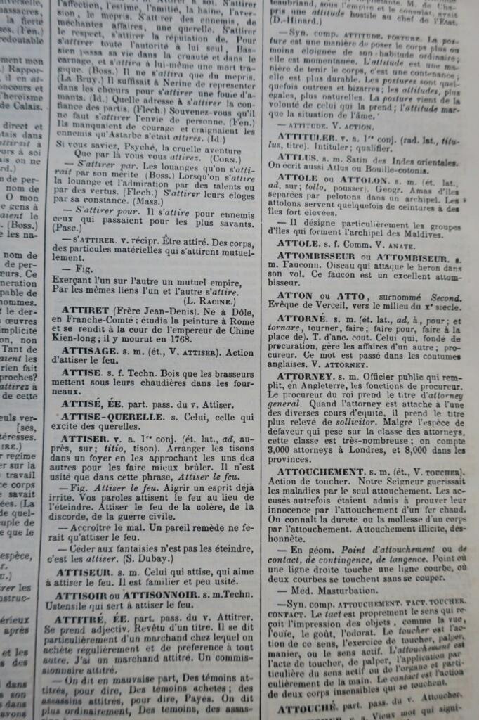 Bescherelle AÎNE M. Dictionnaire national 1857 en 3 volumes
