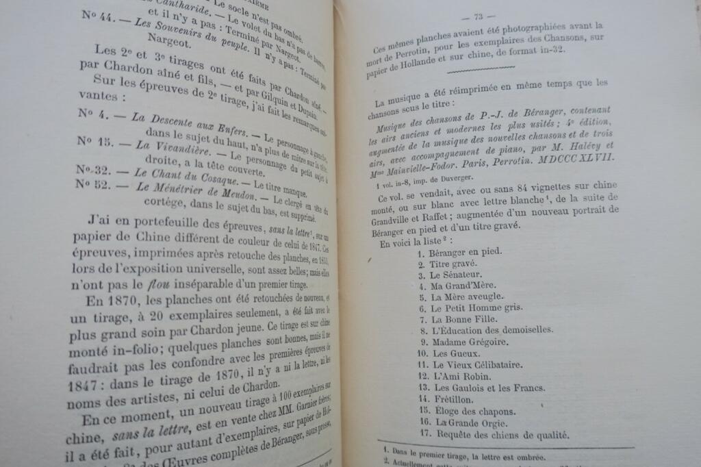 Bibliography of Béranger's Works