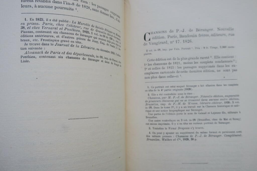 Bibliography of P.J. de Béranger's Works