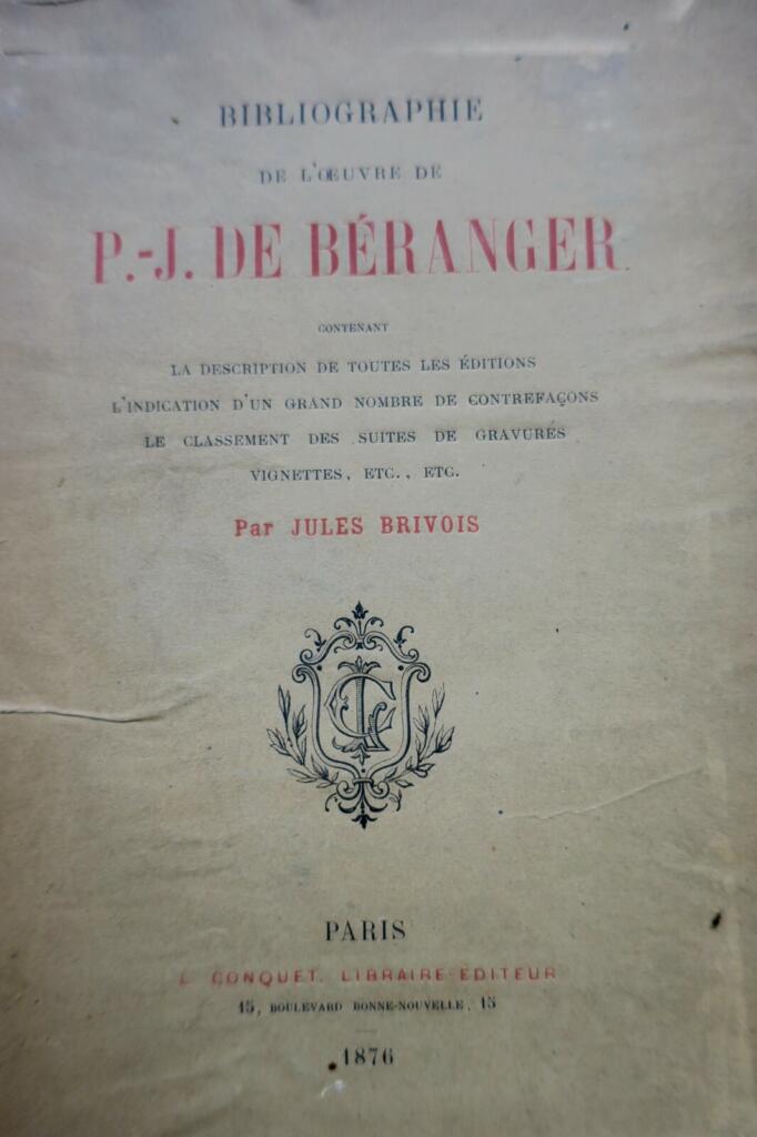 Bibliography of Béranger's Works