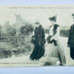 Biarritz The King Of Spain And The Princess Ena Of Battenberg On A Walk