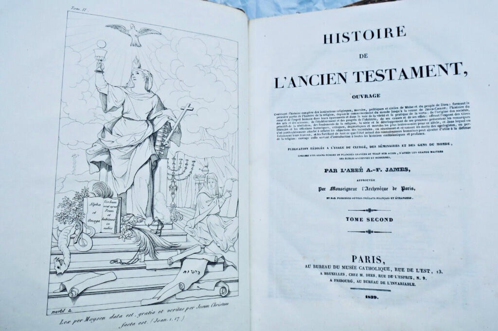 Bible JAMES HISTOIRE DE L ANCIEN TESTAMENT 1839