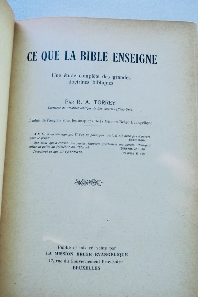 Biblische Lehren von R.A. Torrey