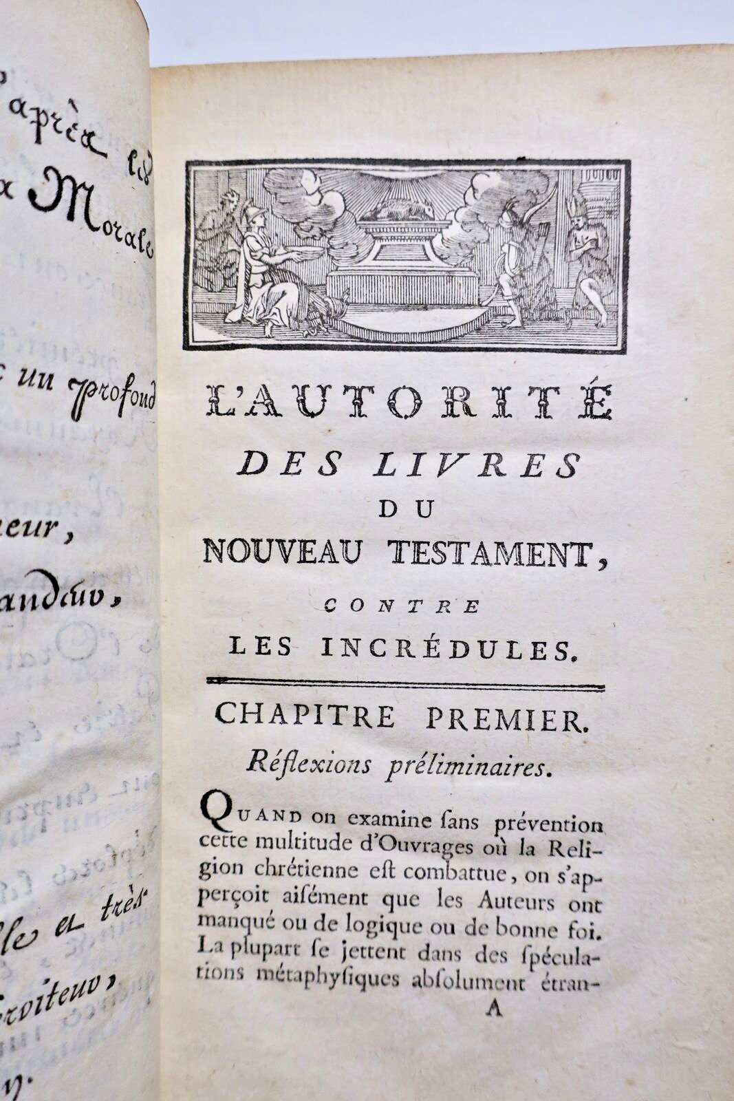 Bible THE AUTHORITY Of Books From New Testament Against All Incrédules 1775 – Image 3