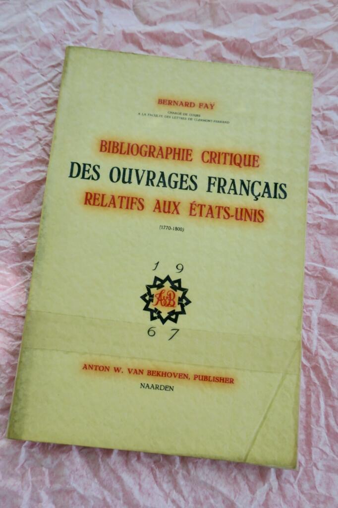 Französische Literatur über Amerika 1770-1800