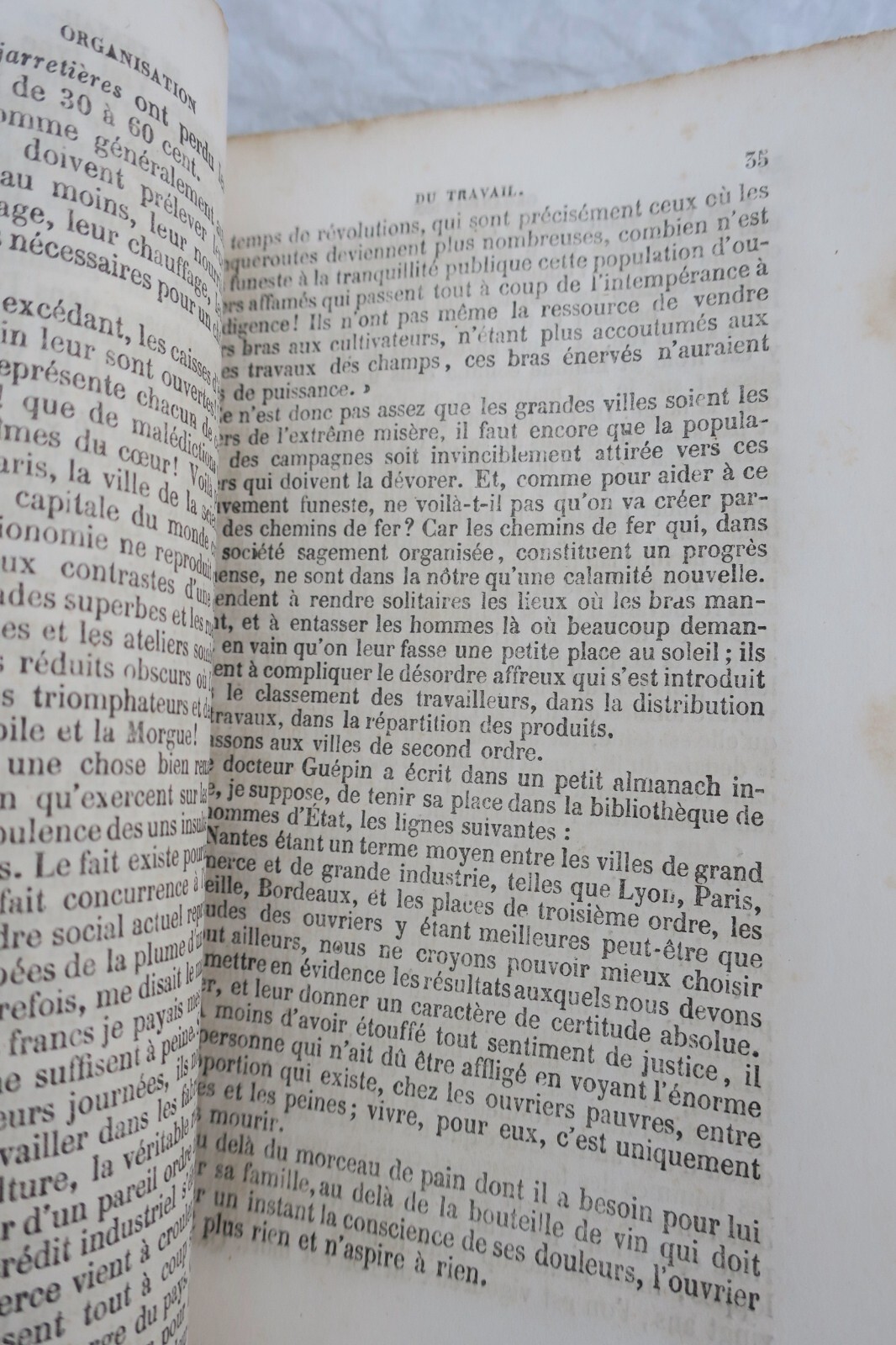 Arbeitsorganisation und ihre Struktur<span class="lla-card-orig-wrap"><span class="lla-card-orig">❦ BLANC (Louis) Organisation du travail 1850</span></span> - La Librairie Antique