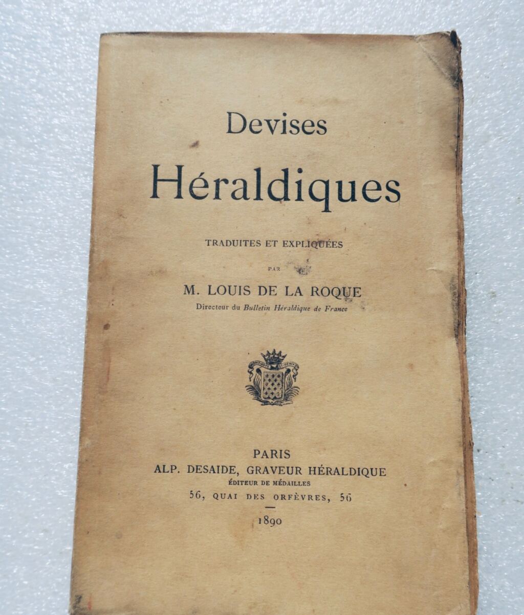blason La Roque Héraldique de France. Devises héraldiques 1890