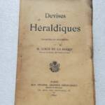 blason La Roque Héraldique de France. Devises héraldiques 1890